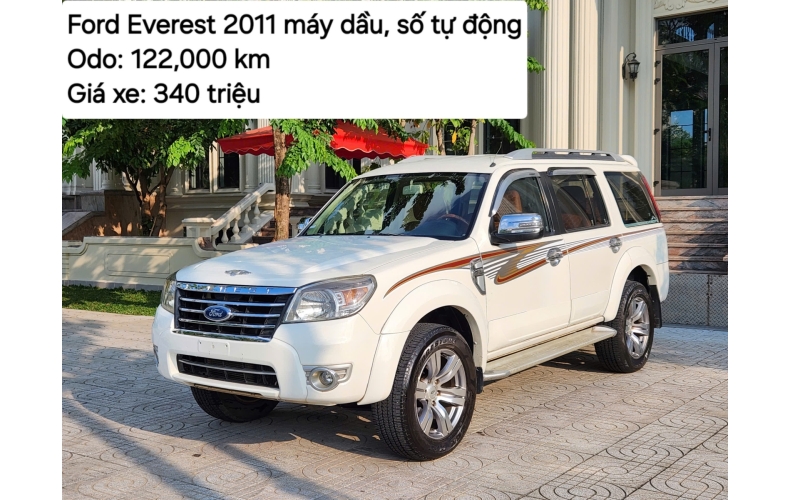 Ford Everest 2011 màu trắng